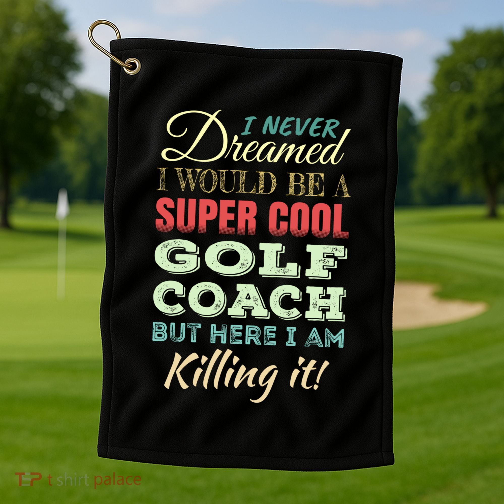 Golf Coach Funny Gift Appreciation Cool Gift Golf Towel