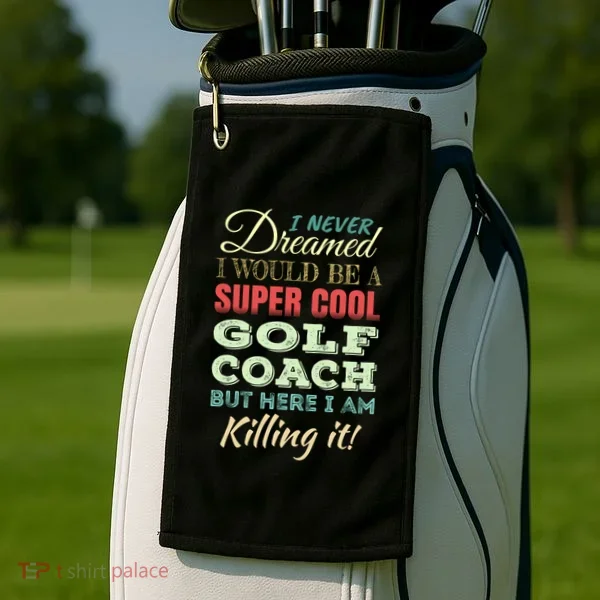 Golf Coach Funny Gift Appreciation Cool Gift Golf Towel