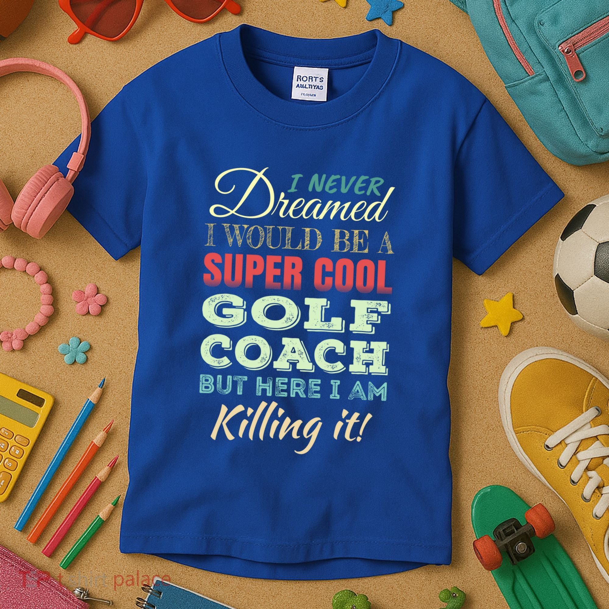 Golf Coach Funny Gift Appreciation Cool Gift Kids T-Shirt