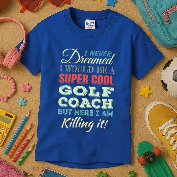 Golf Coach Funny Gift Appreciation Cool Gift Kids T-Shirt