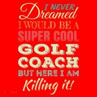 Golf Coach Funny Gift Appreciation Cool Gift Santa Hat thumb 1
