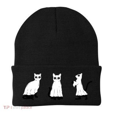 Ghost Cats Funny Halloween Beanie