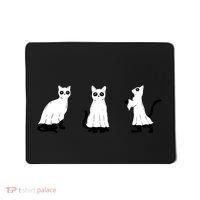 Ghost Cats Funny Halloween Mousepad thumb 0