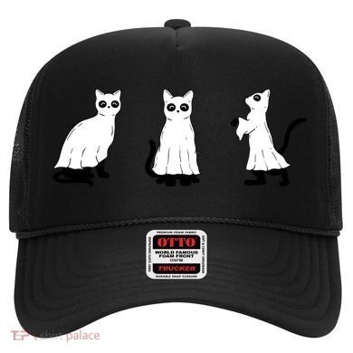 Ghost Cats Funny Halloween Hat
