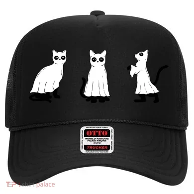 Ghost Cats Funny Halloween Hat