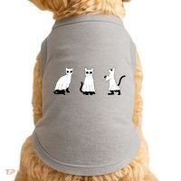 Ghost Cats Funny Halloween Doggie Tank thumb 0