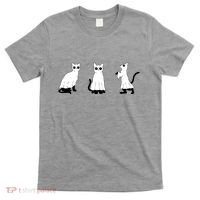 Ghost Cats Funny Halloween T-Shirt thumb 0