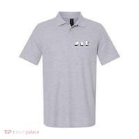 Ghost Cats Funny Halloween Polo thumb 0