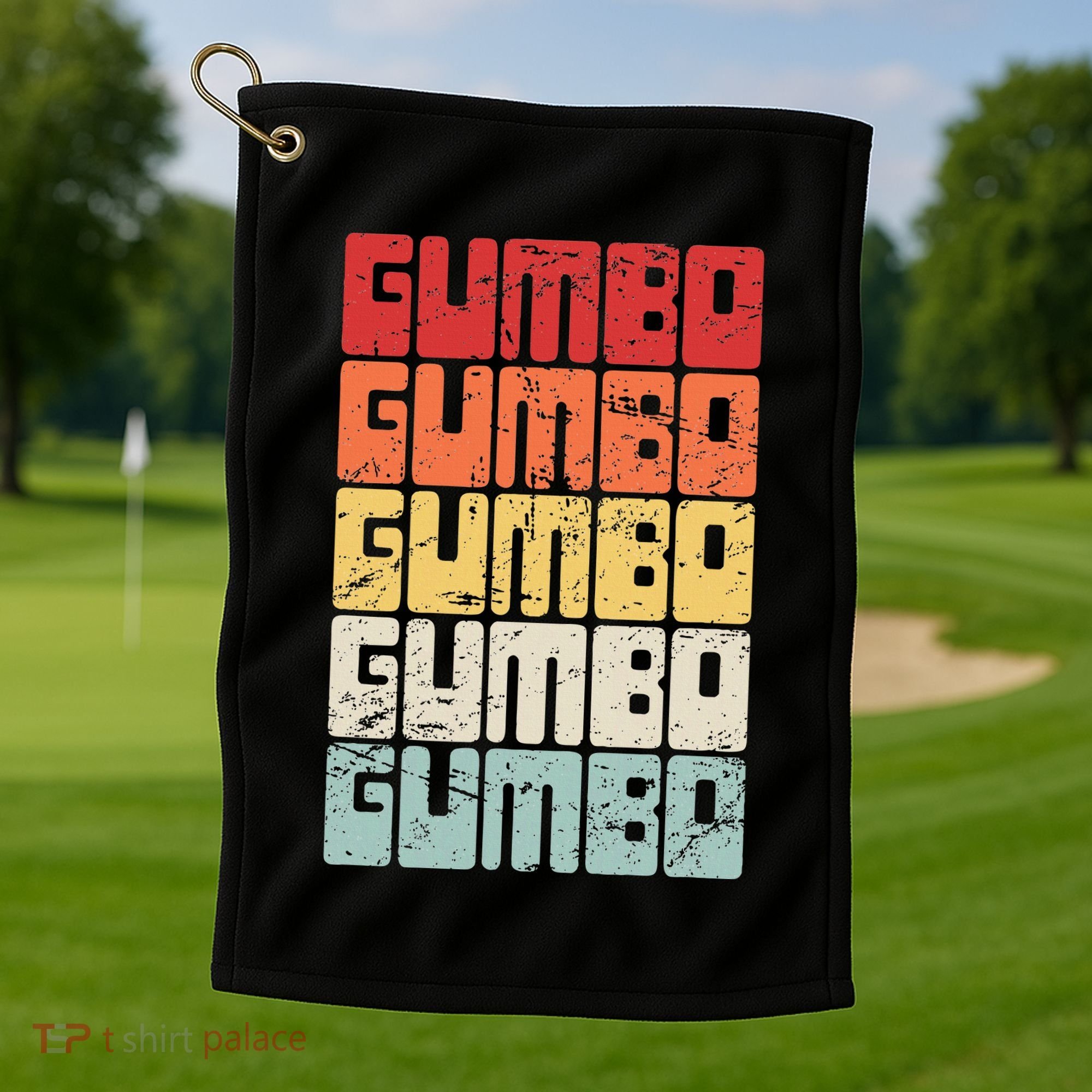 Gumbo Cajun Food Louisiana Gumbo Golf Towel