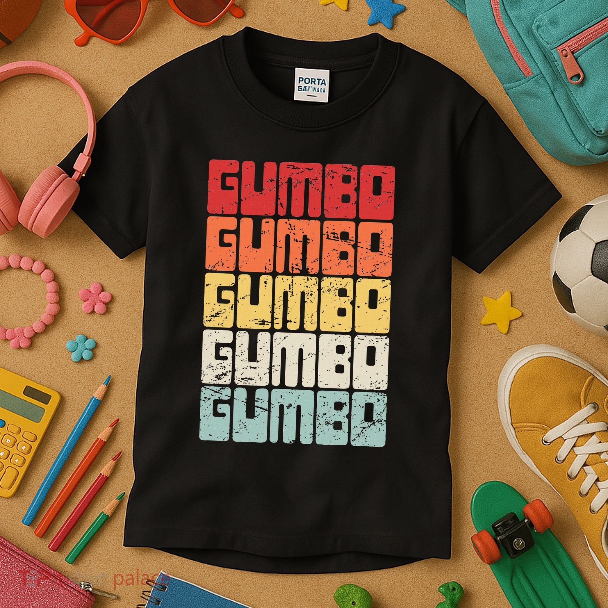 Gumbo Cajun Food Louisiana Gumbo Kids T-Shirt
