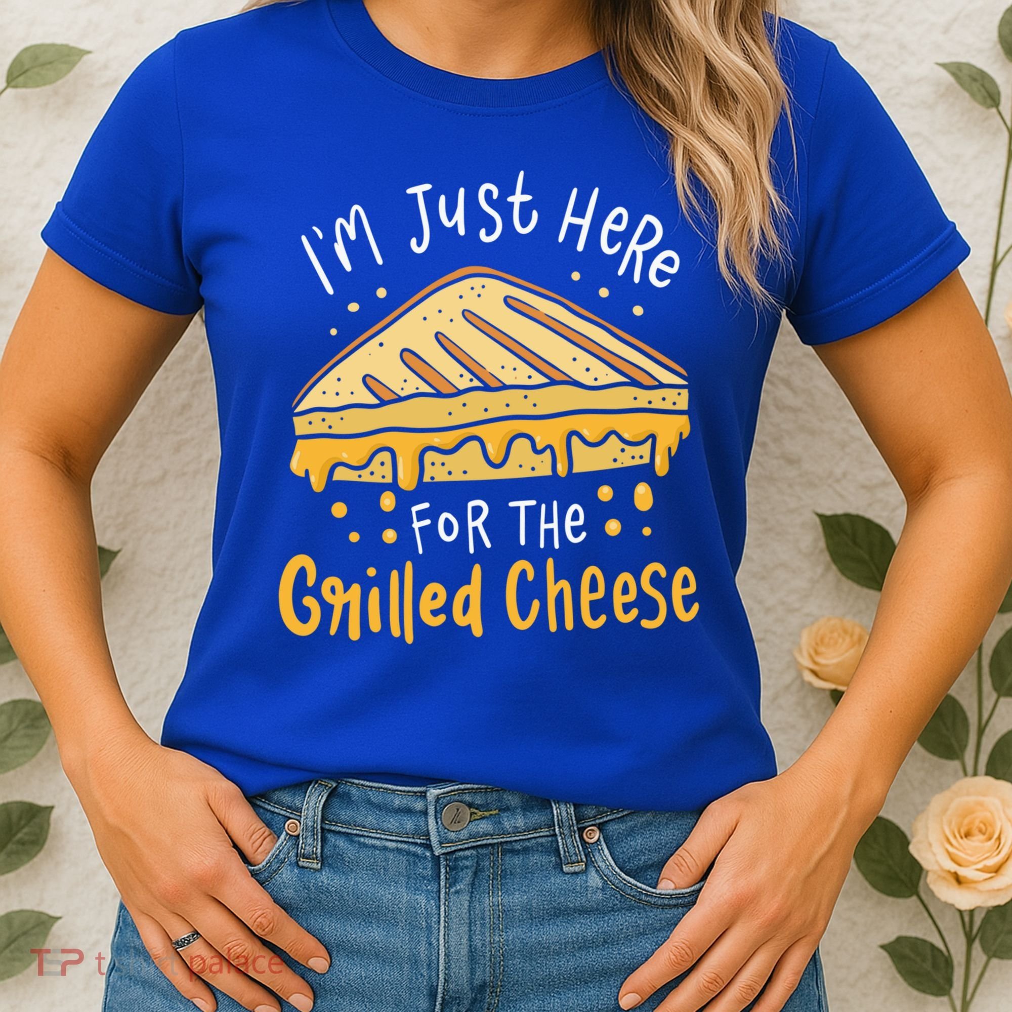 Grilled Cheese Funny Gift I'm Just Here For The Grilled Cheese Cool Gift Women's T-Shirt