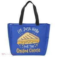 Grilled Cheese Funny Gift I'm Just Here For The Grilled Cheese Cool Gift Tote Bag thumb 0