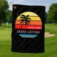 Grand Cayman Grand Cayman Cayman Islands Golf Towel thumb 1