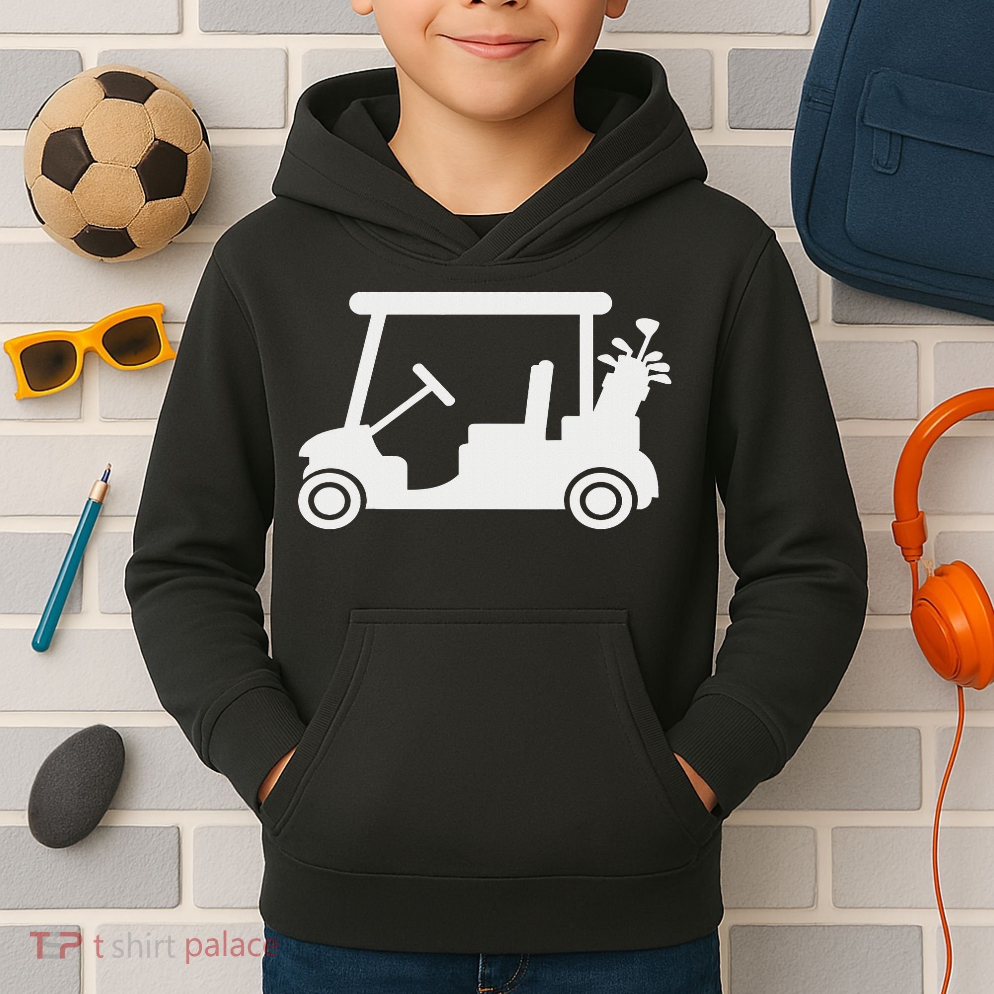 Golf Cart Kids Hoodie