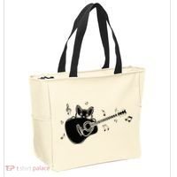 Guitarist Cat Guitar Music Lover Tote Bag thumb 2