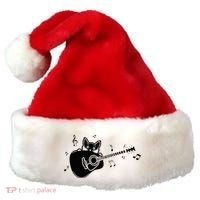 Guitarist Cat Guitar Music Lover Santa Hat thumb 0