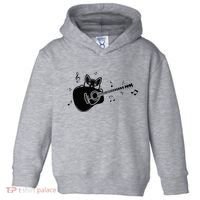 Guitarist Cat Guitar Music Lover Toddler Hoodie thumb 0