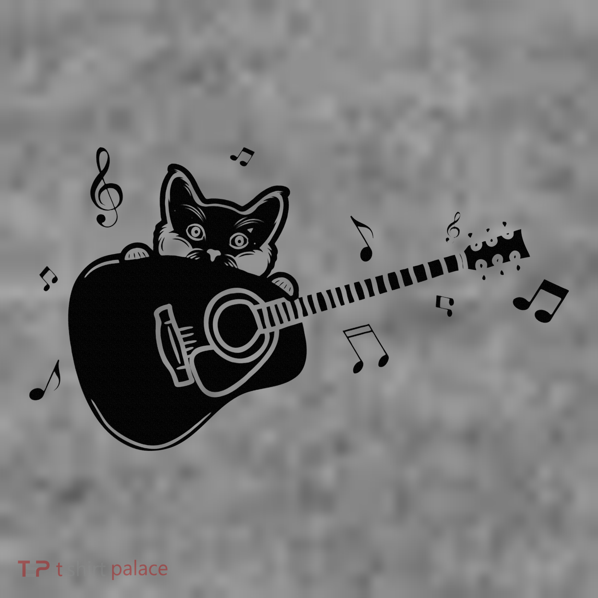 Guitarist Cat Guitar Music Lover Toddler Hoodie