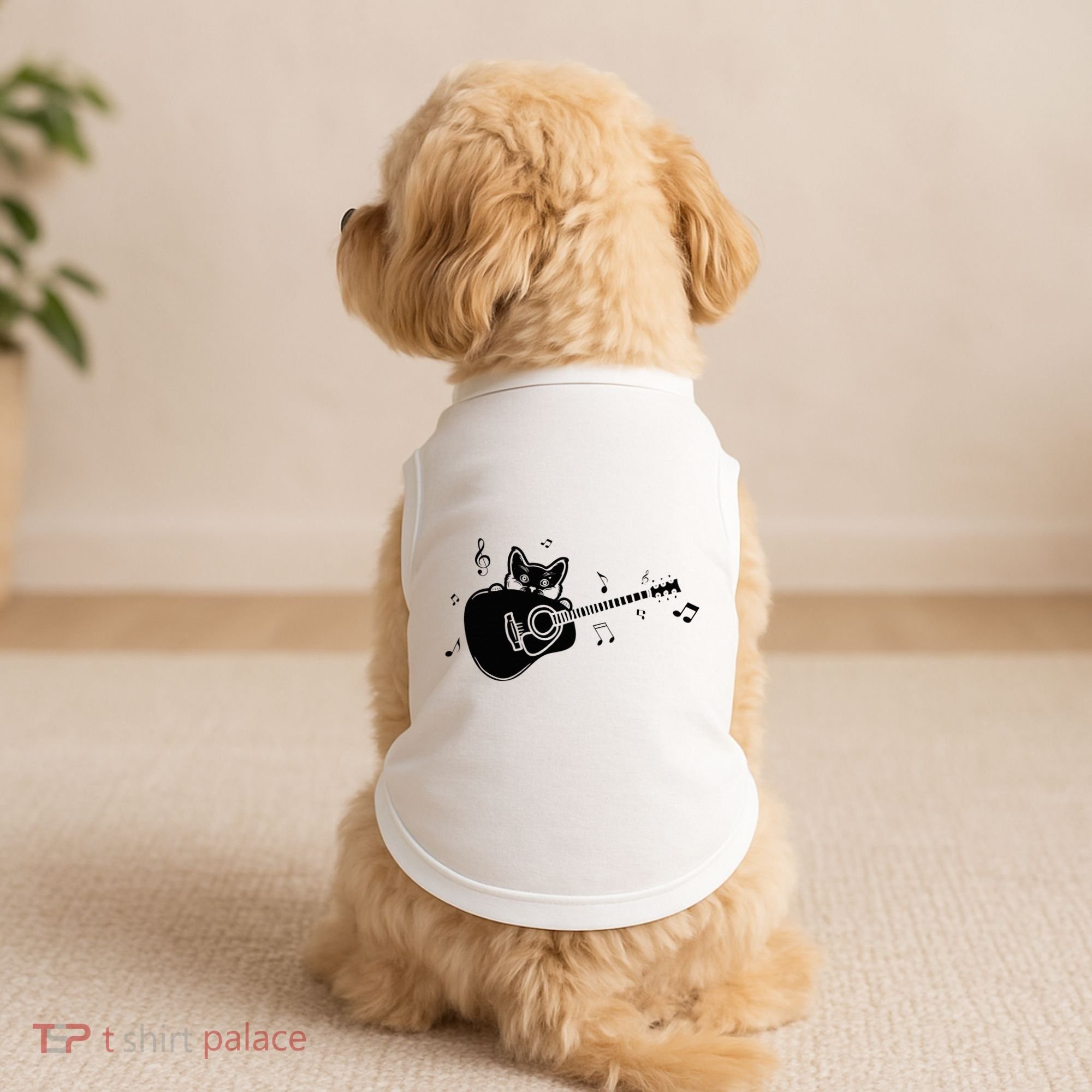 Guitarist Cat Guitar Music Lover Doggie Tank