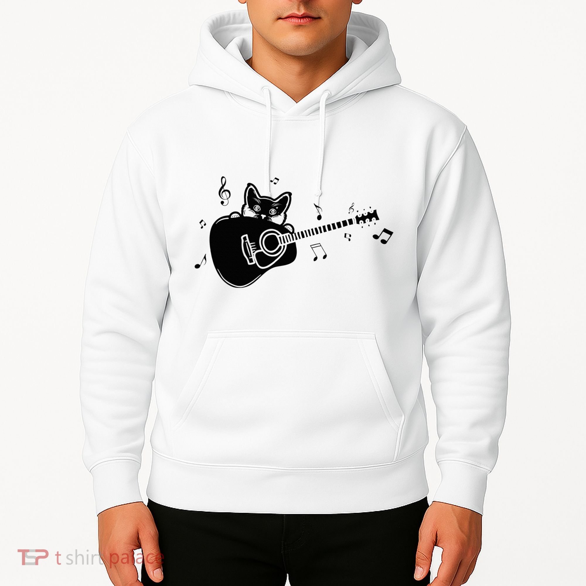 Guitarist Cat Guitar Music Lover Hoodie