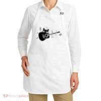 Guitarist Cat Guitar Music Lover Apron thumb 2