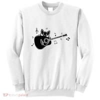 Guitarist Cat Guitar Music Lover Sweatshirt thumb 0