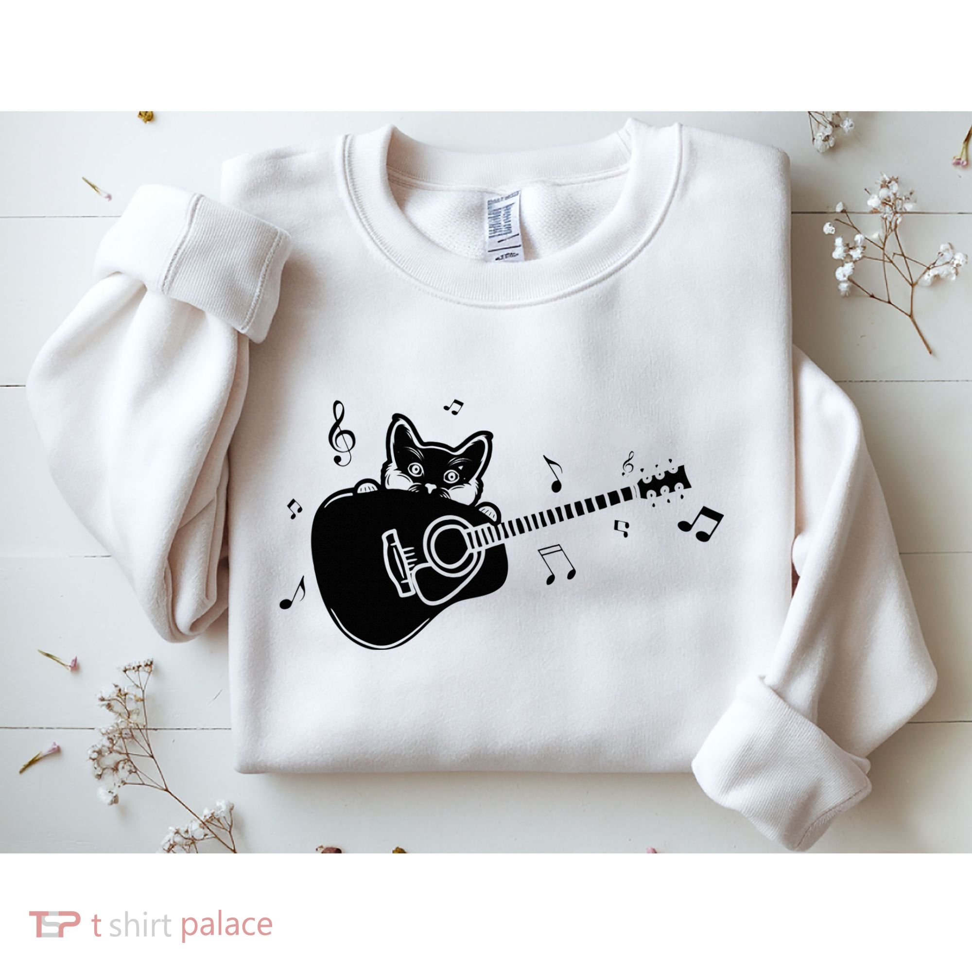 Guitarist Cat Guitar Music Lover Sweatshirt