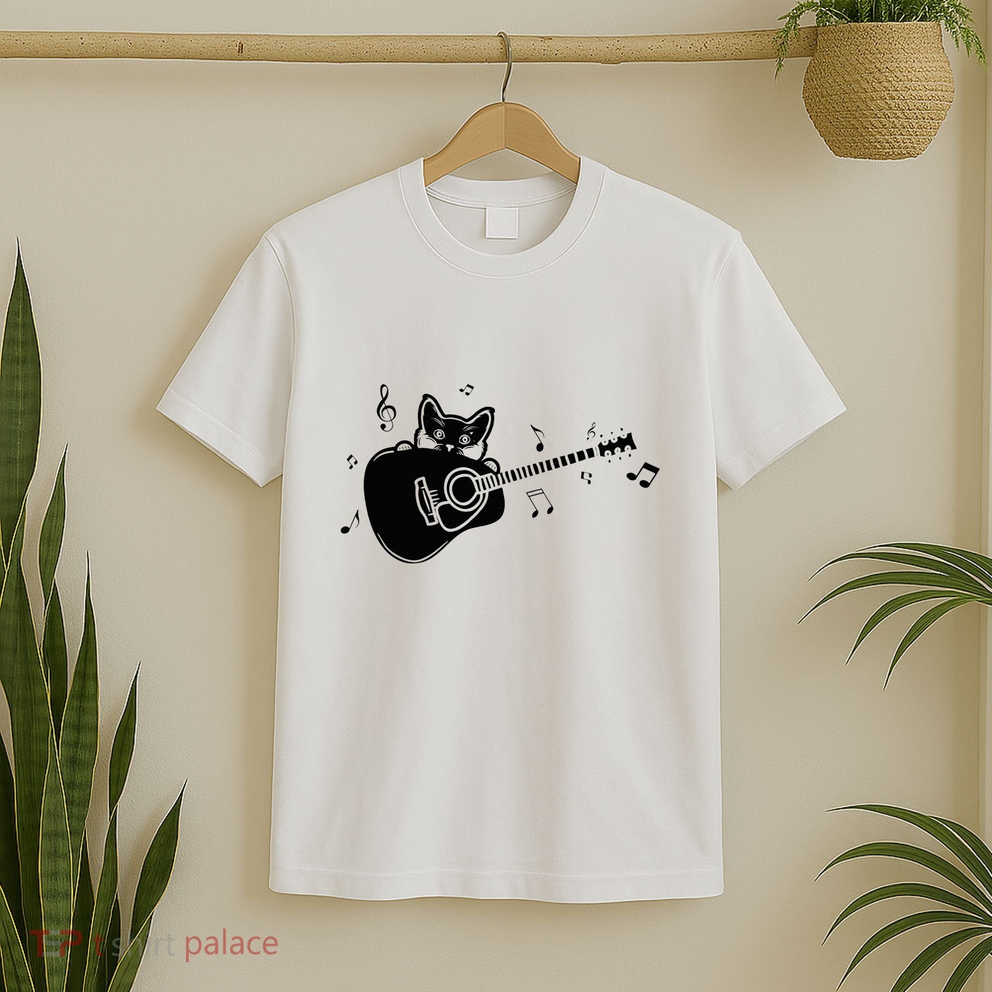 Guitarist Cat Guitar Music Lover T-Shirt
