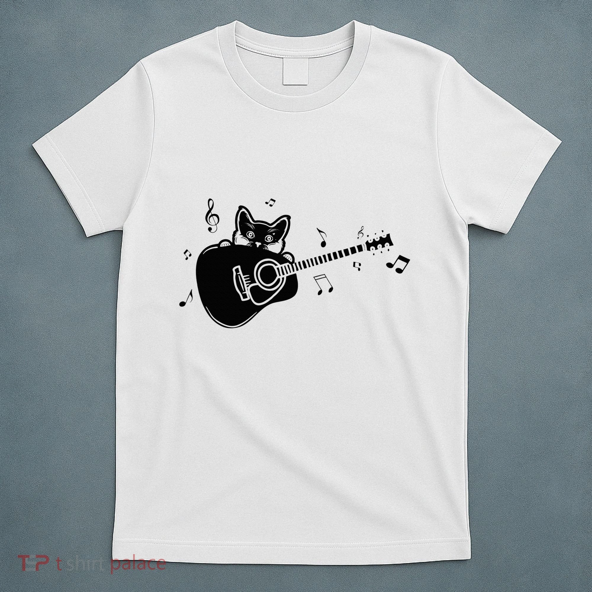 Guitarist Cat Guitar Music Lover T-Shirt