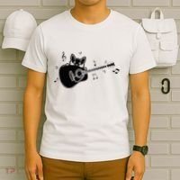 Guitarist Cat Guitar Music Lover T-Shirt thumb 6