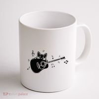 Guitarist Cat Guitar Music Lover Coffee Mug thumb 1