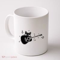 Guitarist Cat Guitar Music Lover Coffee Mug thumb 0