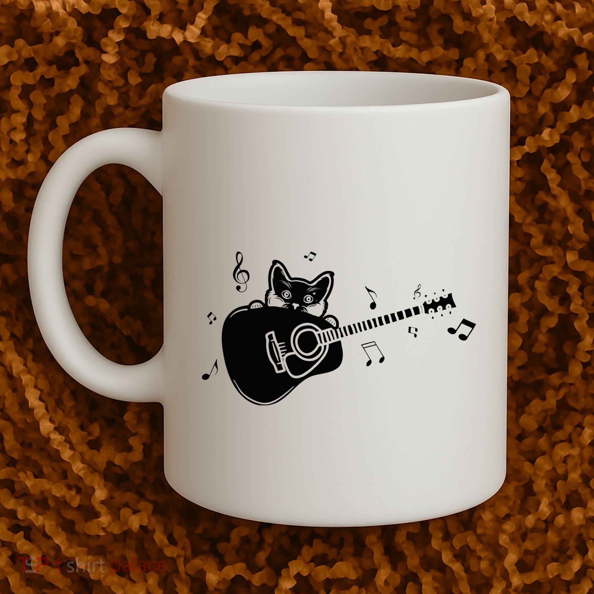 Guitarist Cat Guitar Music Lover Coffee Mug