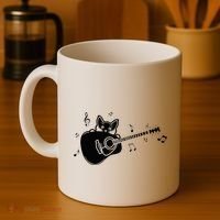 Guitarist Cat Guitar Music Lover Coffee Mug thumb 4