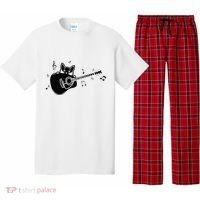 Guitarist Cat Guitar Music Lover Pajama Set thumb 0