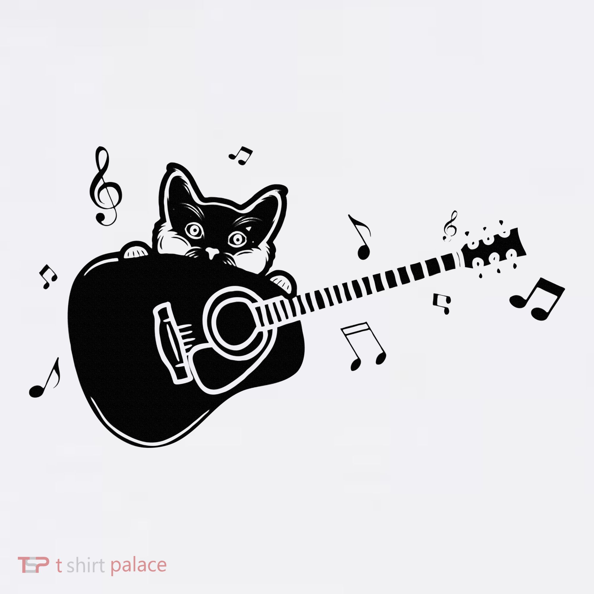 Guitarist Cat Guitar Music Lover Women's Hoodie