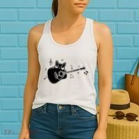 Guitarist Cat Guitar Music Lover Women's Tank Top thumb 2