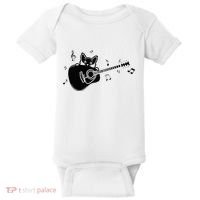 Guitarist Cat Guitar Music Lover Baby Bodysuit thumb 0