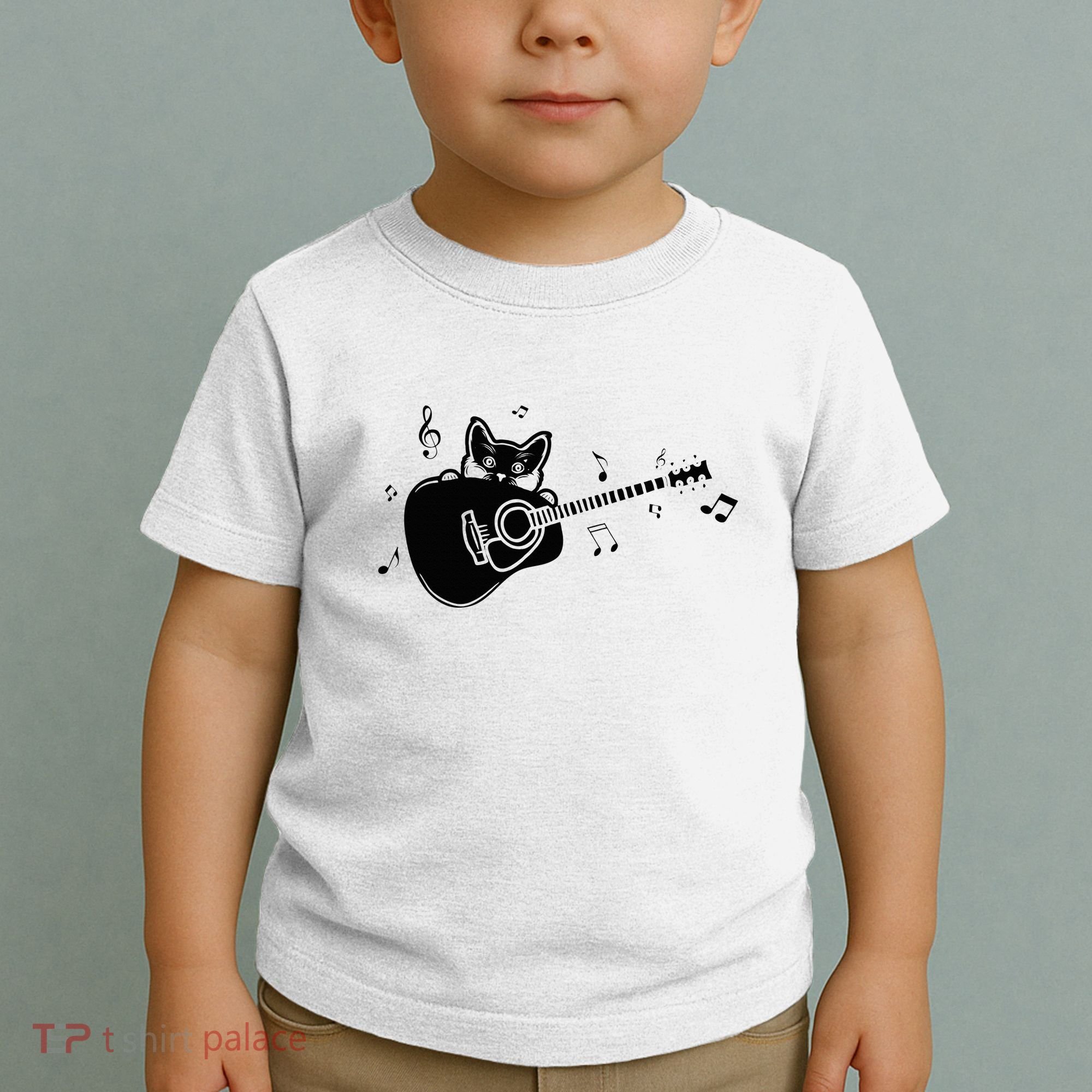 Guitarist Cat Guitar Music Lover Toddler T-Shirt