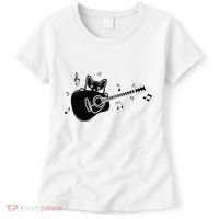 Guitarist Cat Guitar Music Lover Women's T-Shirt thumb 0