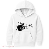 Guitarist Cat Guitar Music Lover Kids Hoodie thumb 0
