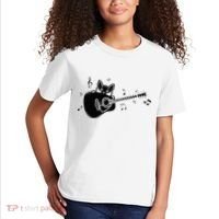 Guitarist Cat Guitar Music Lover Kids T-Shirt thumb 2