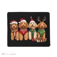 Goldendoodle Christmas Golden Doodle Pajamas For Women Mousepad thumb 0