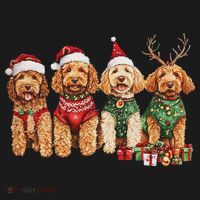 Goldendoodle Christmas Golden Doodle Pajamas For Women Women's Tank Top thumb 5