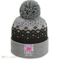 Groovy Cheer Girl Coquette Bow Cheerleading The Baniff Cuffed Pom Beanie thumb 0