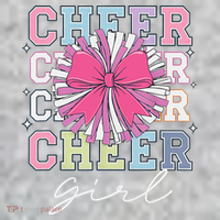 Groovy Cheer Girl Coquette Bow Cheerleading The Baniff Cuffed Pom Beanie thumb 2