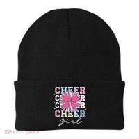 Groovy Cheer Girl Coquette Bow Cheerleading Beanie thumb 0