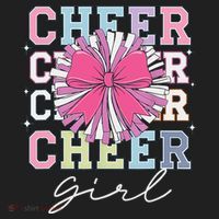 Groovy Cheer Girl Coquette Bow Cheerleading Beanie thumb 2