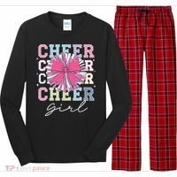 Groovy Cheer Girl Coquette Bow Cheerleading Long Sleeve Pajama Set thumb 0