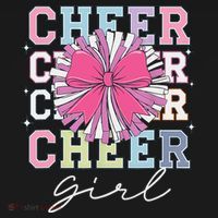 Groovy Cheer Girl Coquette Bow Cheerleading Women's Hoodie thumb 2